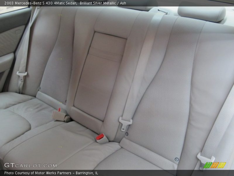 Brilliant Silver Metallic / Ash 2003 Mercedes-Benz S 430 4Matic Sedan