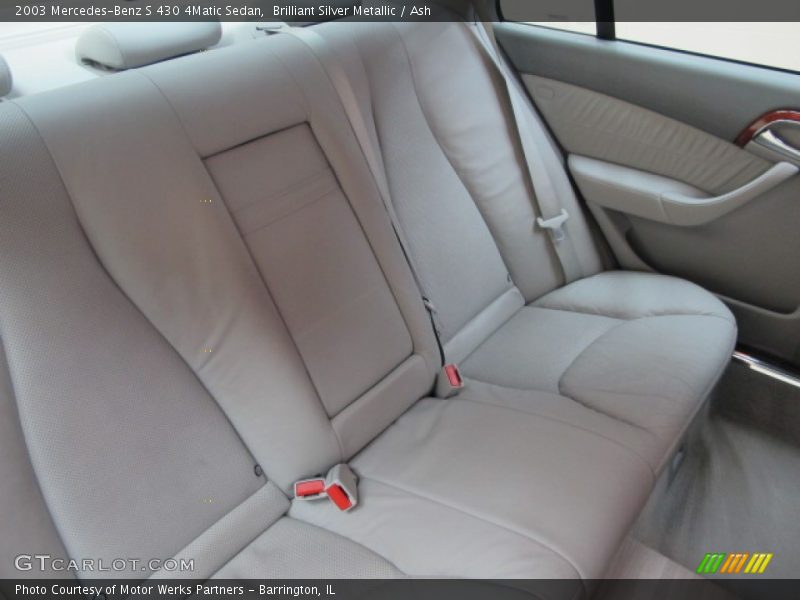 Brilliant Silver Metallic / Ash 2003 Mercedes-Benz S 430 4Matic Sedan