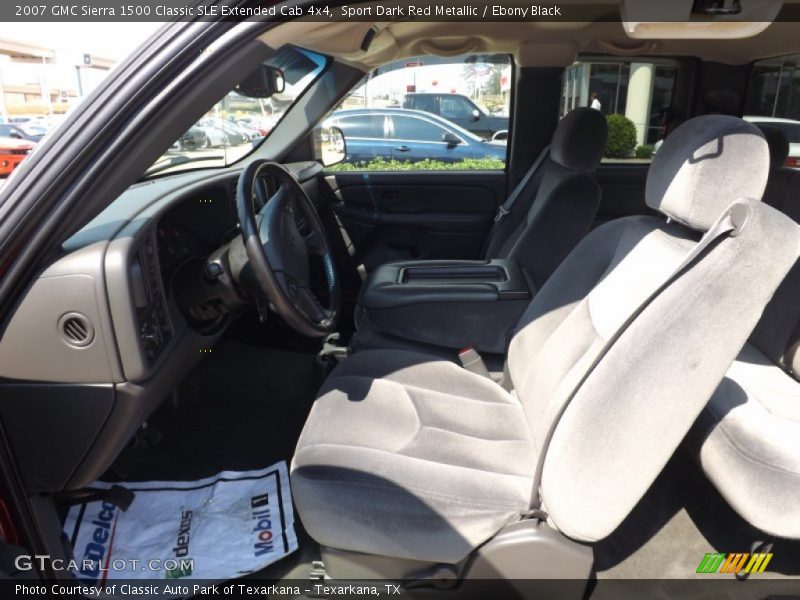 Sport Dark Red Metallic / Ebony Black 2007 GMC Sierra 1500 Classic SLE Extended Cab 4x4