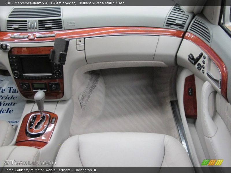 Brilliant Silver Metallic / Ash 2003 Mercedes-Benz S 430 4Matic Sedan