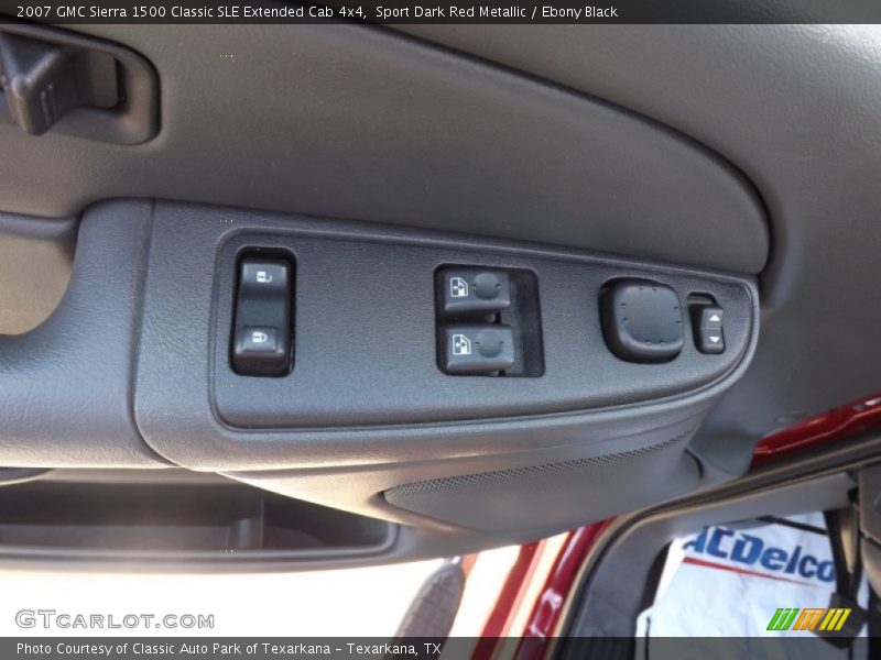 Sport Dark Red Metallic / Ebony Black 2007 GMC Sierra 1500 Classic SLE Extended Cab 4x4