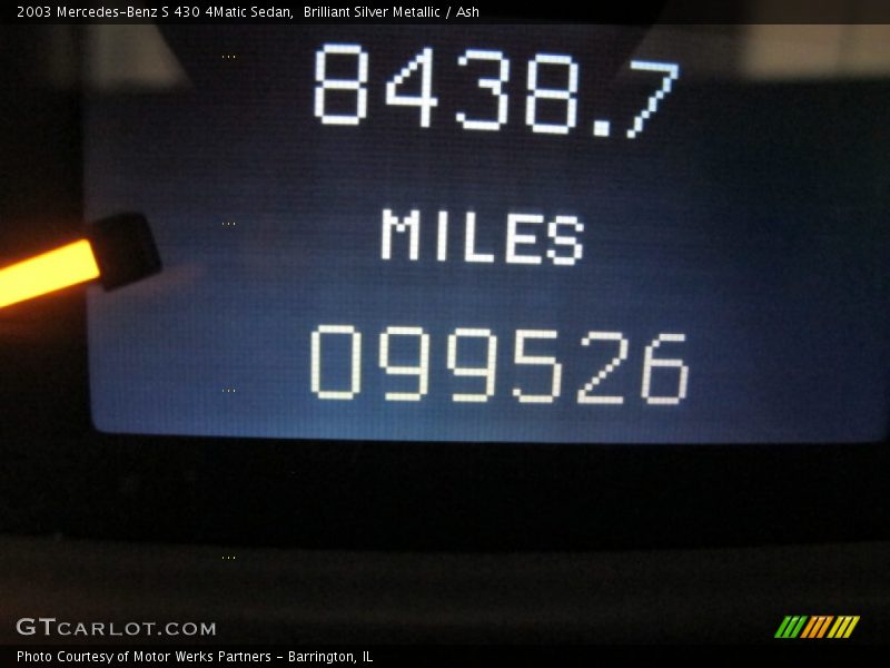 Brilliant Silver Metallic / Ash 2003 Mercedes-Benz S 430 4Matic Sedan