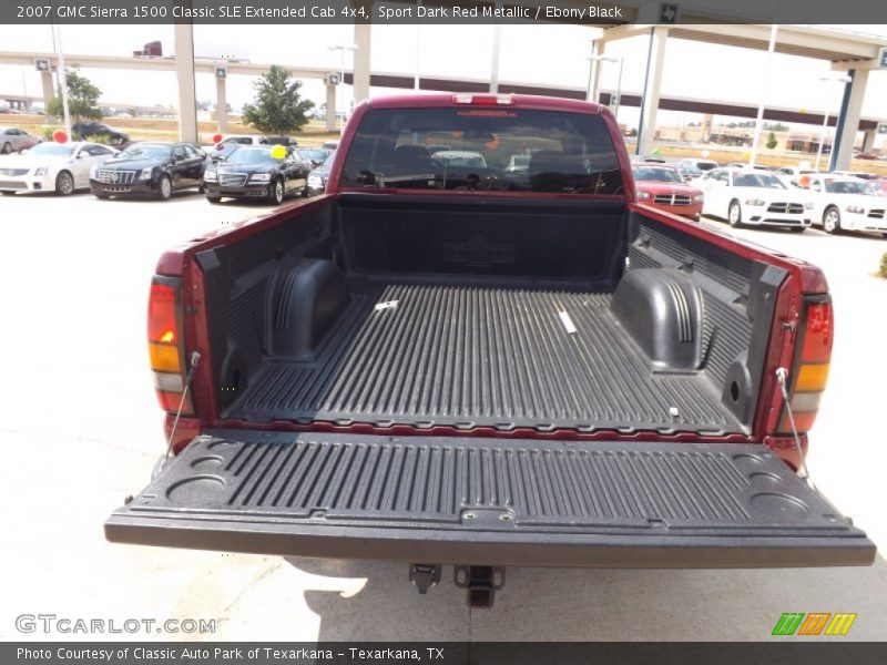 Sport Dark Red Metallic / Ebony Black 2007 GMC Sierra 1500 Classic SLE Extended Cab 4x4
