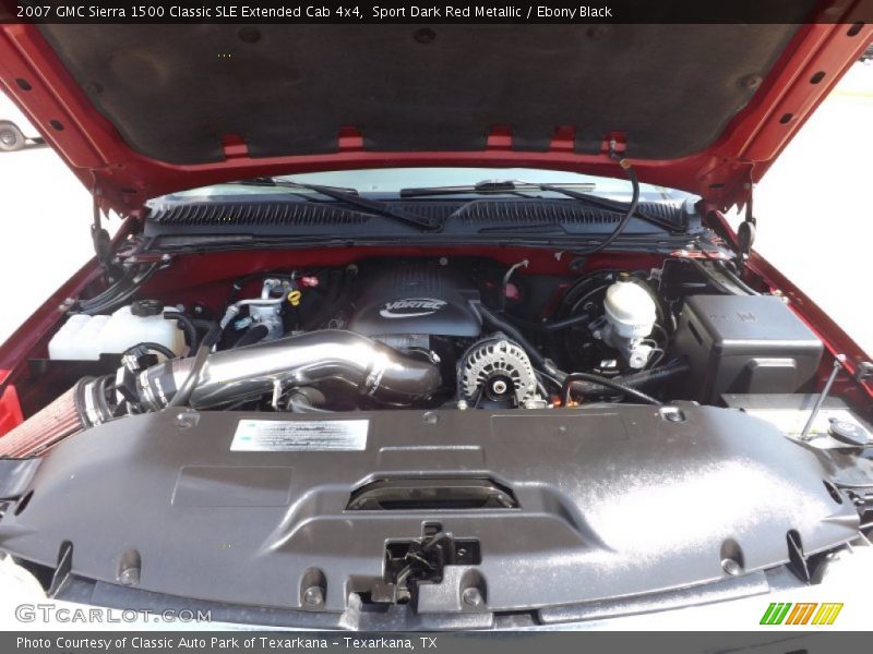 Sport Dark Red Metallic / Ebony Black 2007 GMC Sierra 1500 Classic SLE Extended Cab 4x4
