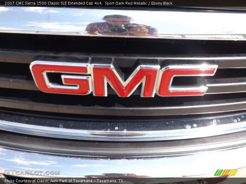 Sport Dark Red Metallic / Ebony Black 2007 GMC Sierra 1500 Classic SLE Extended Cab 4x4