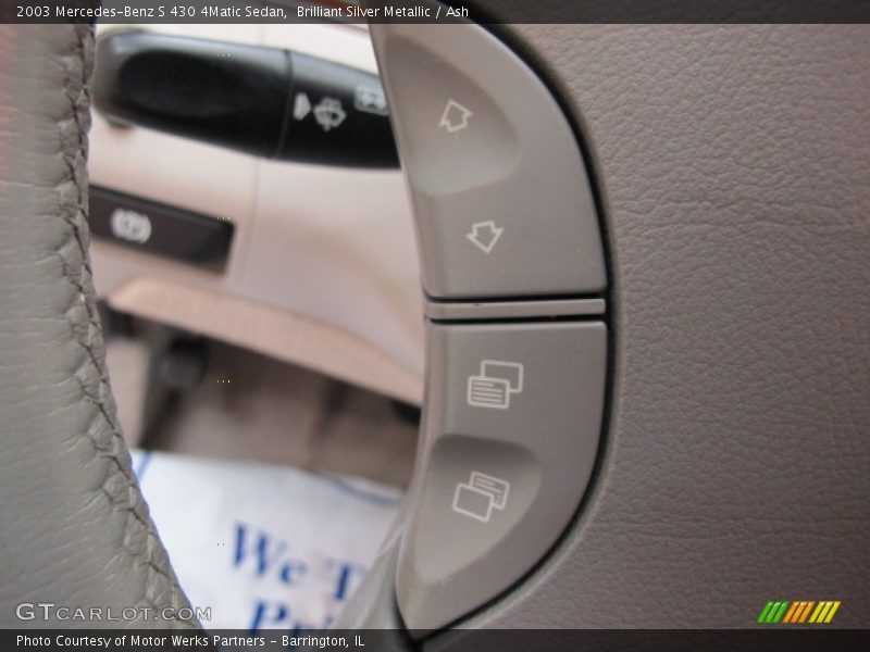 Brilliant Silver Metallic / Ash 2003 Mercedes-Benz S 430 4Matic Sedan