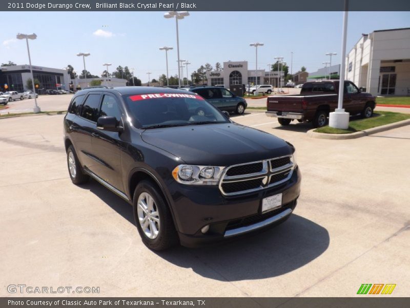 Brilliant Black Crystal Pearl / Black 2011 Dodge Durango Crew