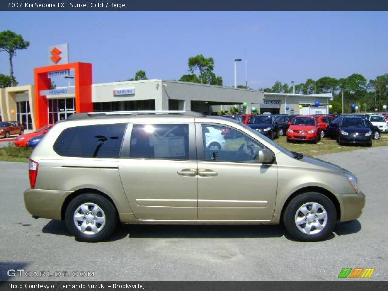 Sunset Gold / Beige 2007 Kia Sedona LX