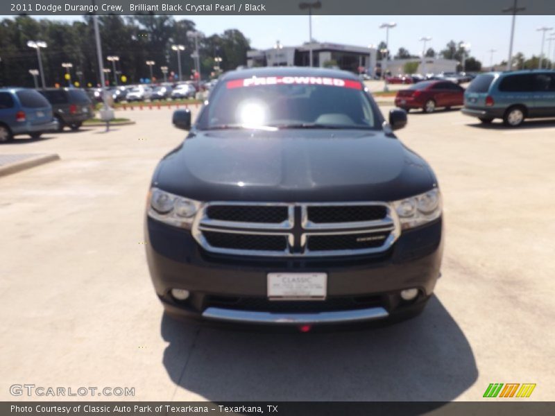 Brilliant Black Crystal Pearl / Black 2011 Dodge Durango Crew