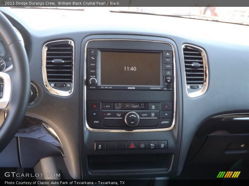 Brilliant Black Crystal Pearl / Black 2011 Dodge Durango Crew