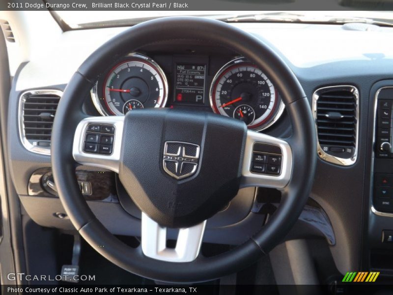 Brilliant Black Crystal Pearl / Black 2011 Dodge Durango Crew