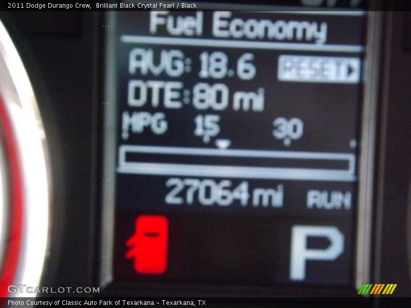 Brilliant Black Crystal Pearl / Black 2011 Dodge Durango Crew