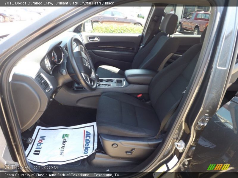 Brilliant Black Crystal Pearl / Black 2011 Dodge Durango Crew