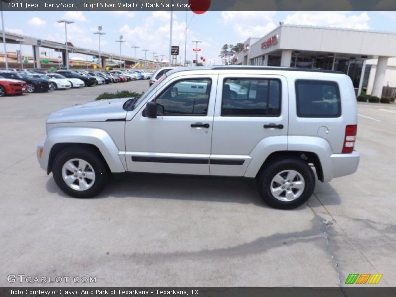 Bright Silver Metallic / Dark Slate Gray 2011 Jeep Liberty Sport
