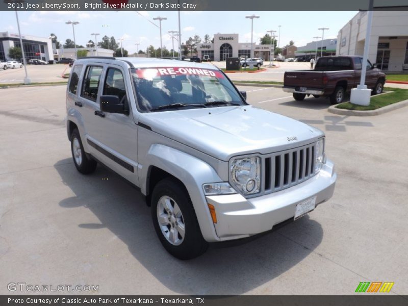 Bright Silver Metallic / Dark Slate Gray 2011 Jeep Liberty Sport