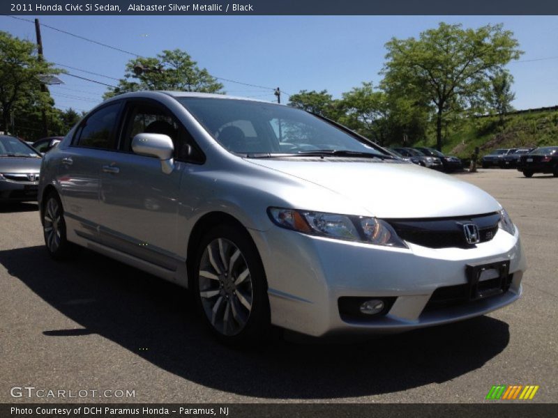 Alabaster Silver Metallic / Black 2011 Honda Civic Si Sedan
