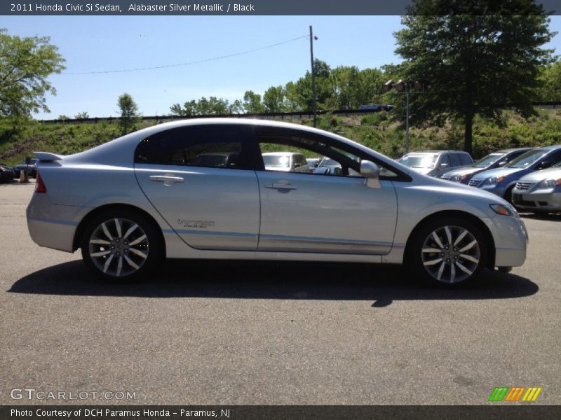 Alabaster Silver Metallic / Black 2011 Honda Civic Si Sedan