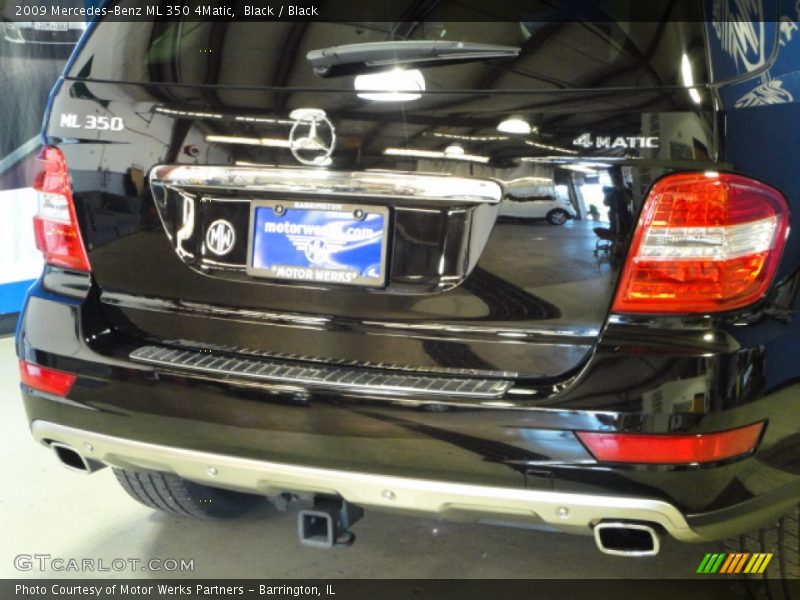 Black / Black 2009 Mercedes-Benz ML 350 4Matic