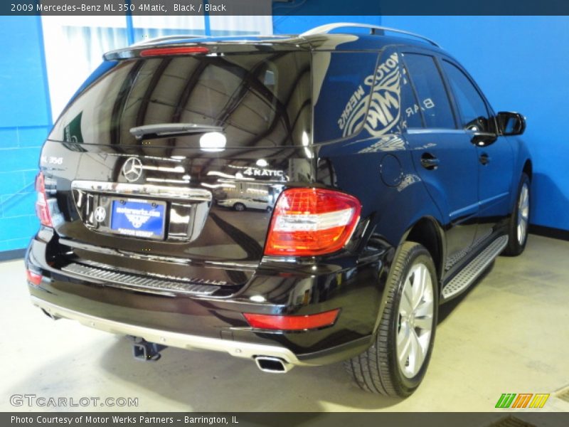 Black / Black 2009 Mercedes-Benz ML 350 4Matic