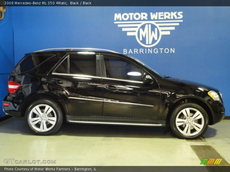 Black / Black 2009 Mercedes-Benz ML 350 4Matic