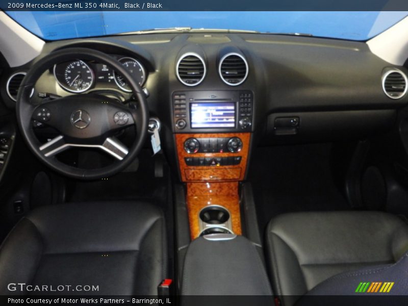Black / Black 2009 Mercedes-Benz ML 350 4Matic