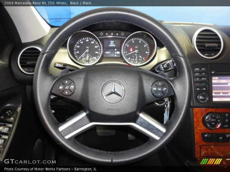 Black / Black 2009 Mercedes-Benz ML 350 4Matic