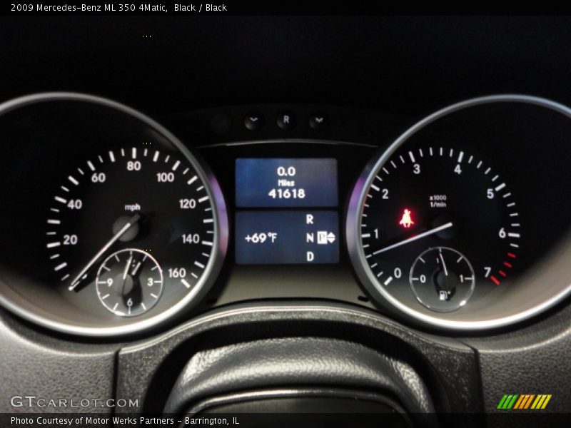 Black / Black 2009 Mercedes-Benz ML 350 4Matic