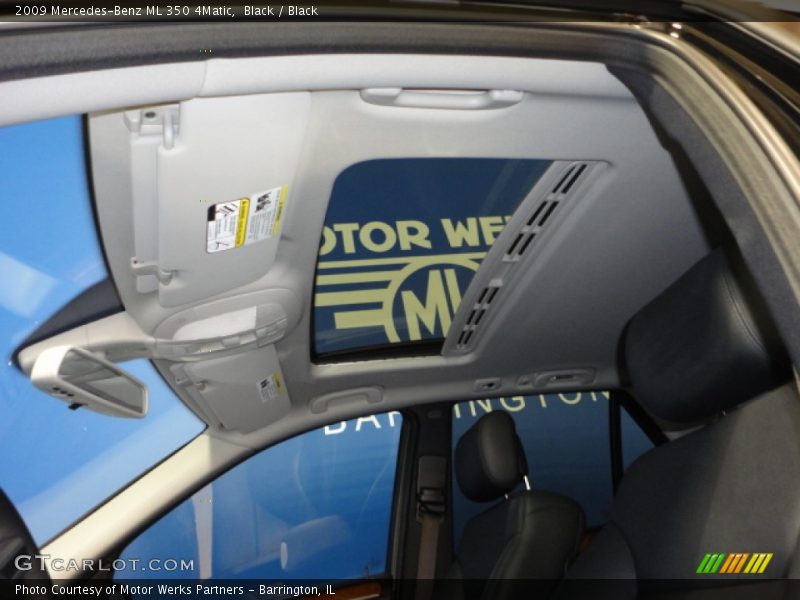Black / Black 2009 Mercedes-Benz ML 350 4Matic