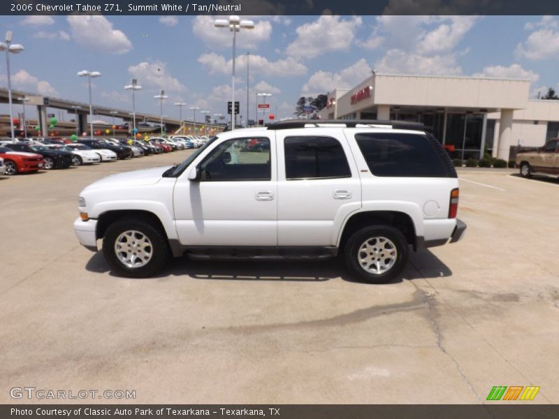 Summit White / Tan/Neutral 2006 Chevrolet Tahoe Z71