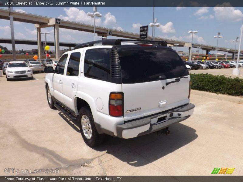 Summit White / Tan/Neutral 2006 Chevrolet Tahoe Z71