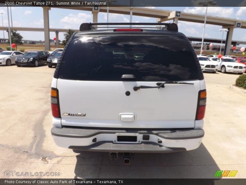 Summit White / Tan/Neutral 2006 Chevrolet Tahoe Z71