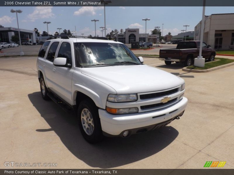 Summit White / Tan/Neutral 2006 Chevrolet Tahoe Z71