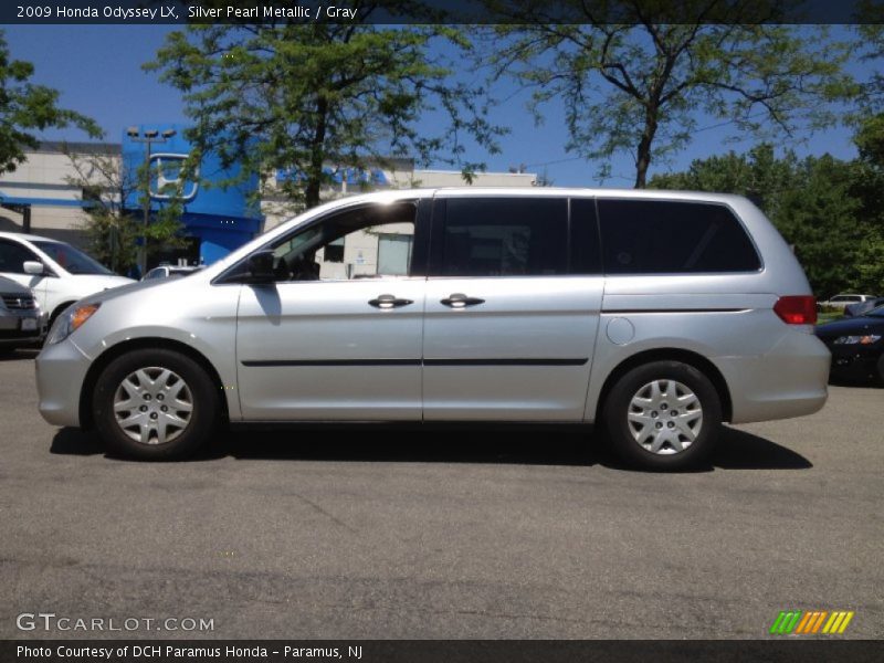 Silver Pearl Metallic / Gray 2009 Honda Odyssey LX