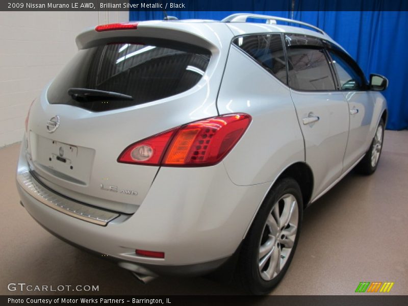 Brilliant Silver Metallic / Black 2009 Nissan Murano LE AWD