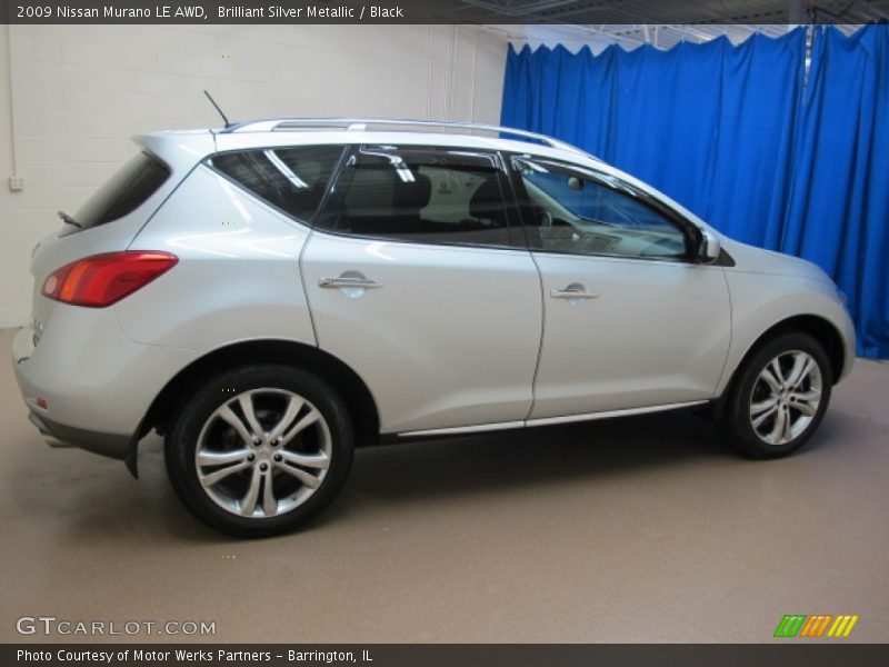 Brilliant Silver Metallic / Black 2009 Nissan Murano LE AWD