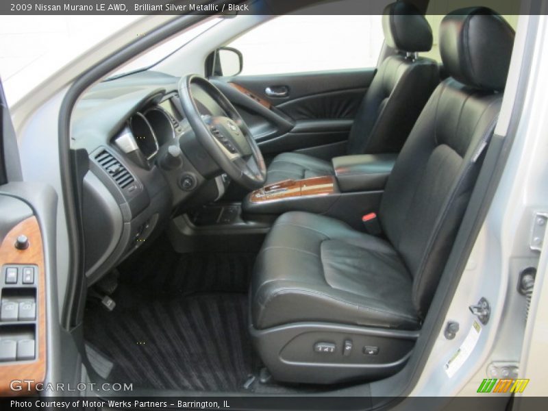 Brilliant Silver Metallic / Black 2009 Nissan Murano LE AWD