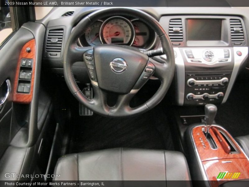 Brilliant Silver Metallic / Black 2009 Nissan Murano LE AWD