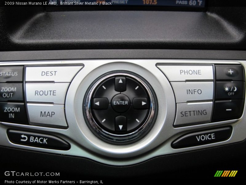 Brilliant Silver Metallic / Black 2009 Nissan Murano LE AWD