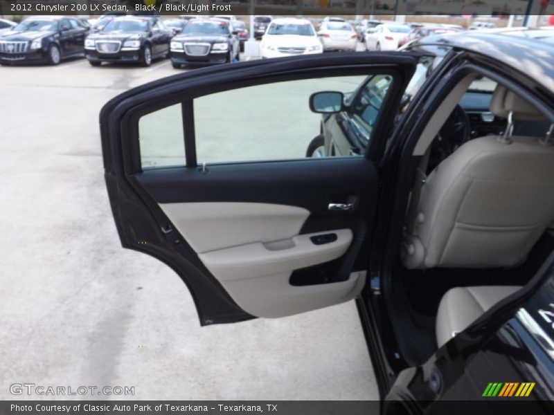 Black / Black/Light Frost 2012 Chrysler 200 LX Sedan