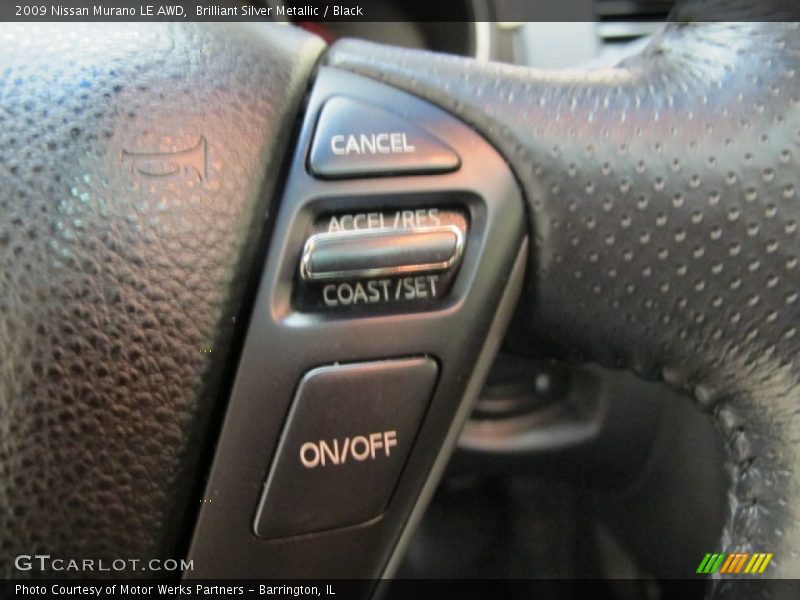 Brilliant Silver Metallic / Black 2009 Nissan Murano LE AWD