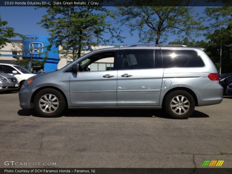 Slate Green Metallic / Gray 2010 Honda Odyssey EX-L