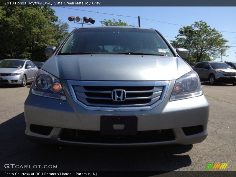 Slate Green Metallic / Gray 2010 Honda Odyssey EX-L