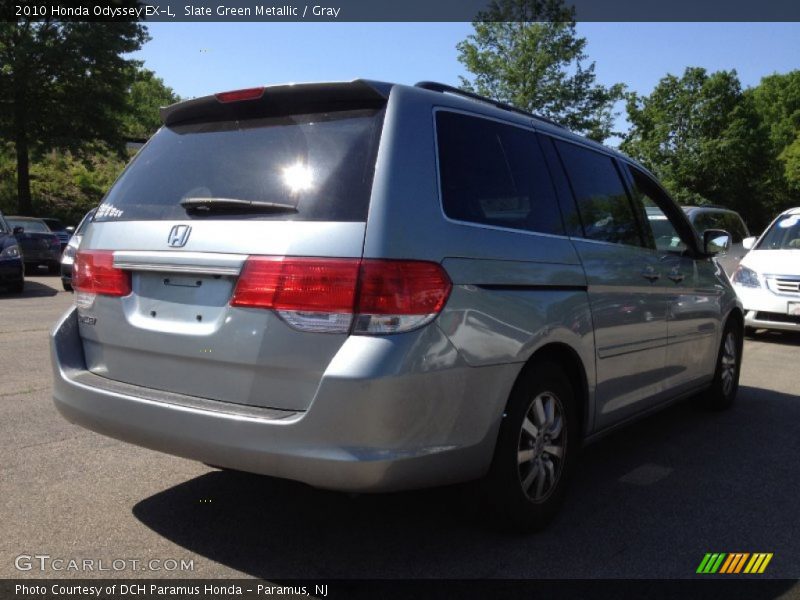 Slate Green Metallic / Gray 2010 Honda Odyssey EX-L
