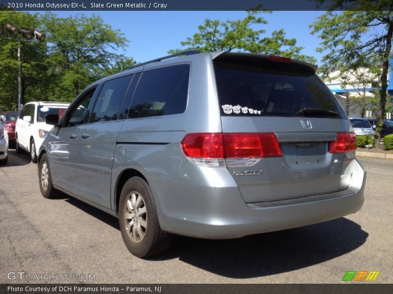 Slate Green Metallic / Gray 2010 Honda Odyssey EX-L