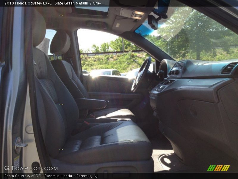 Slate Green Metallic / Gray 2010 Honda Odyssey EX-L