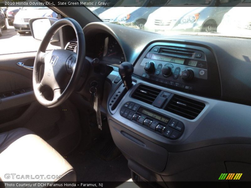 Slate Green Metallic / Gray 2010 Honda Odyssey EX-L