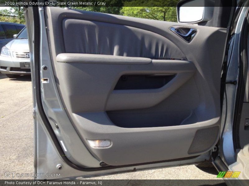 Slate Green Metallic / Gray 2010 Honda Odyssey EX-L