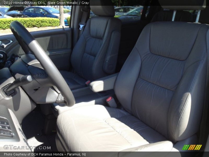 Slate Green Metallic / Gray 2010 Honda Odyssey EX-L