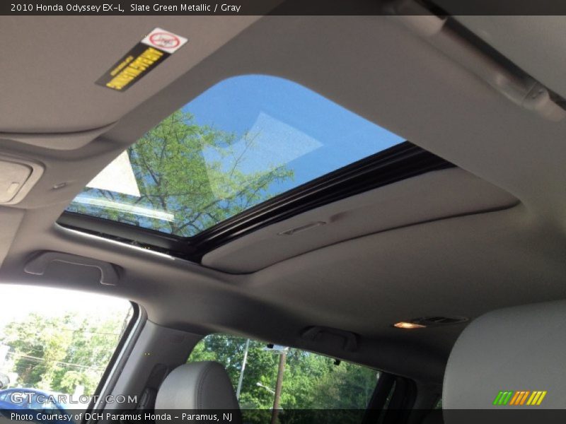 Slate Green Metallic / Gray 2010 Honda Odyssey EX-L