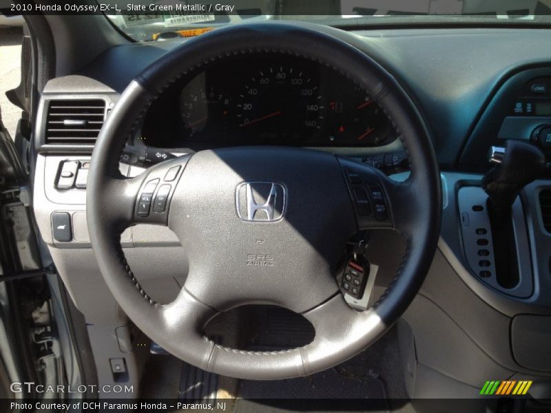 Slate Green Metallic / Gray 2010 Honda Odyssey EX-L